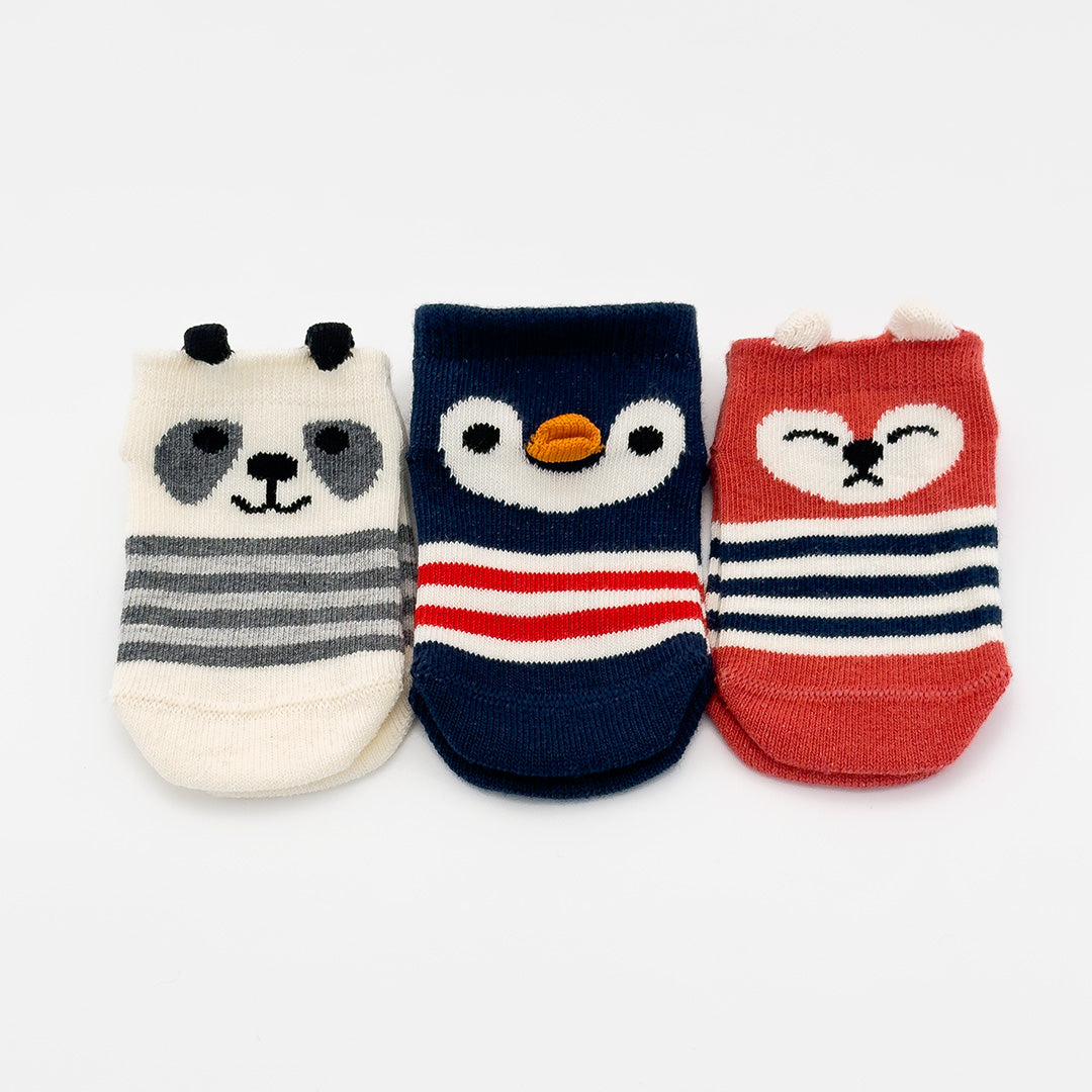 3 Boyutlu Sevimli Dostlar Bebek Çorap