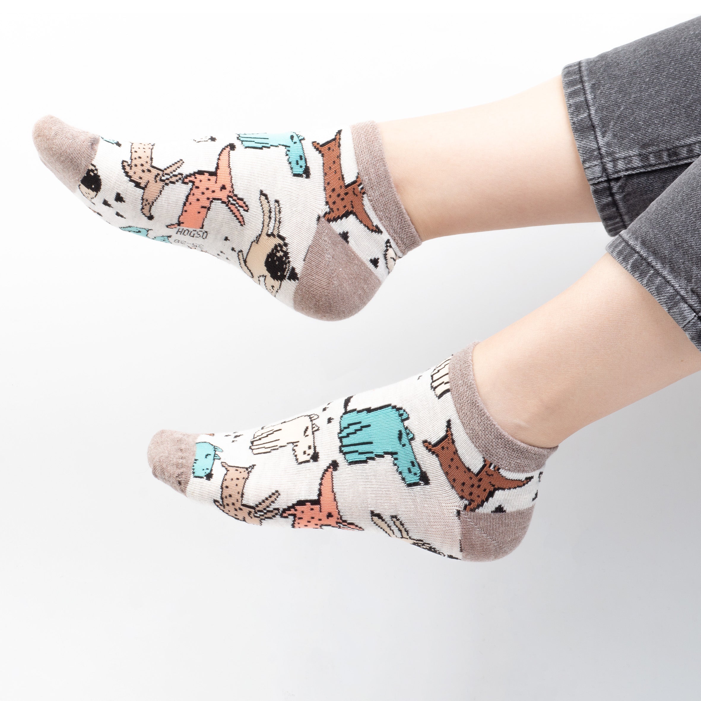 Lama-Dinazor-Köpek Desenli Çorap