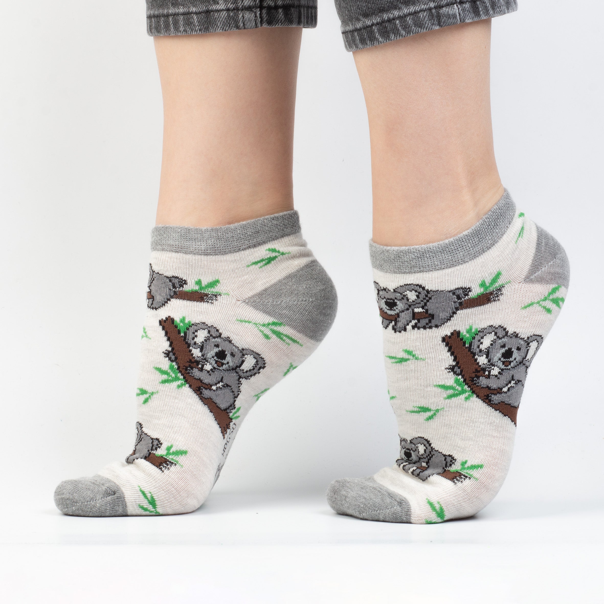 Robot-Koala-Araba Desenli Çorap