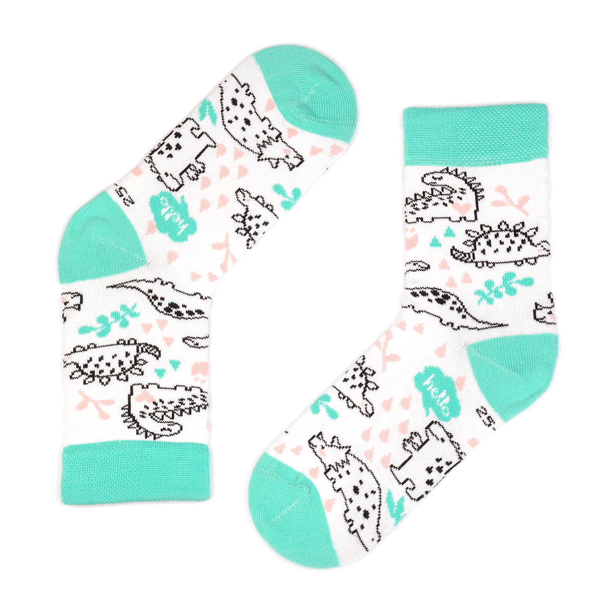 Prenses-Dinazor-Tavşan Desenli Çorap