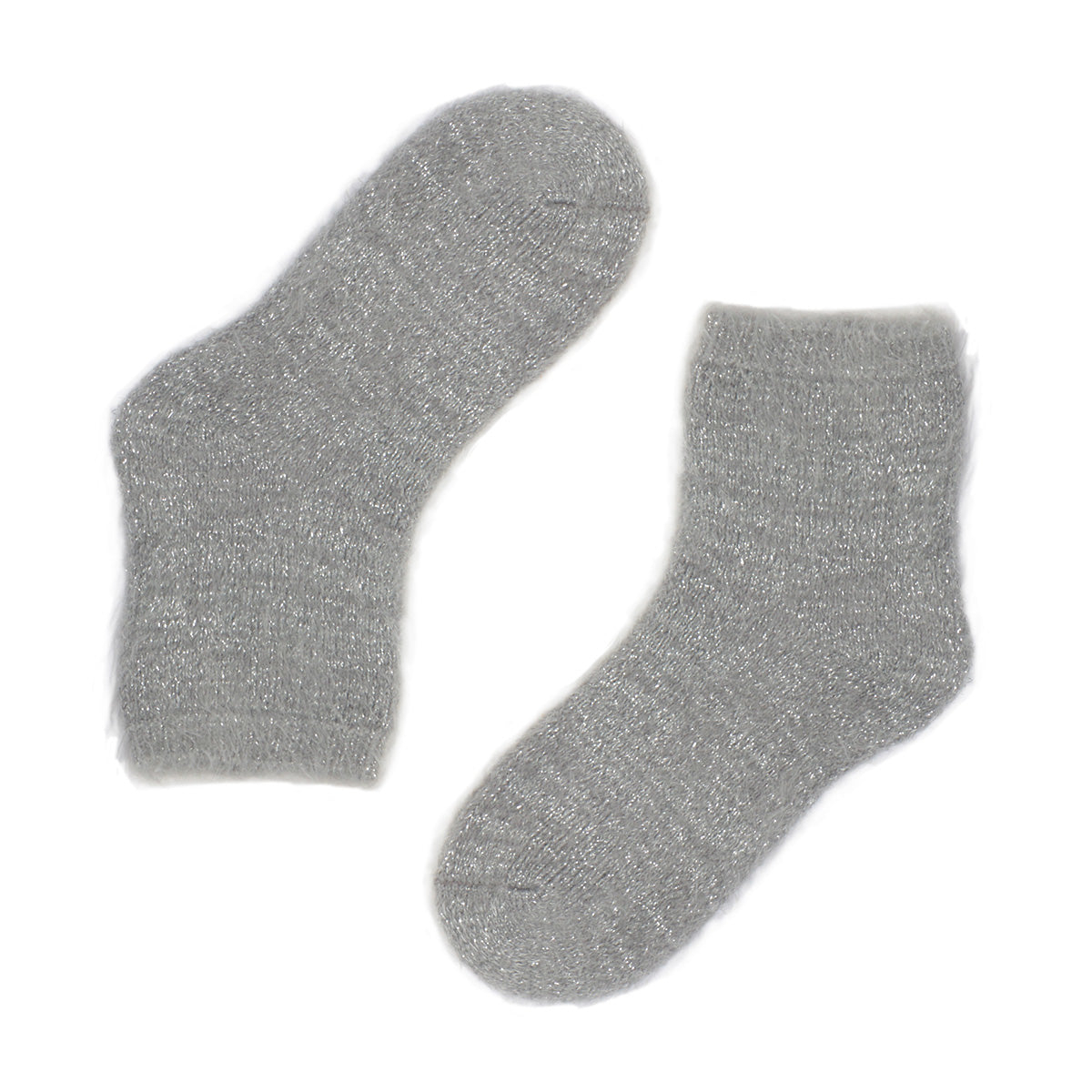 Simli Gri Uyku Çorap