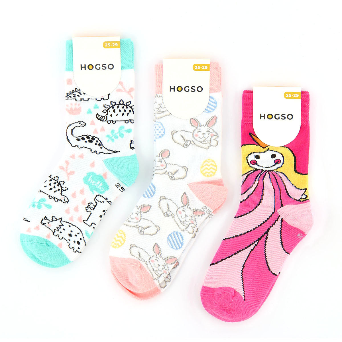 Prenses-Dinazor-Tavşan Desenli Çorap