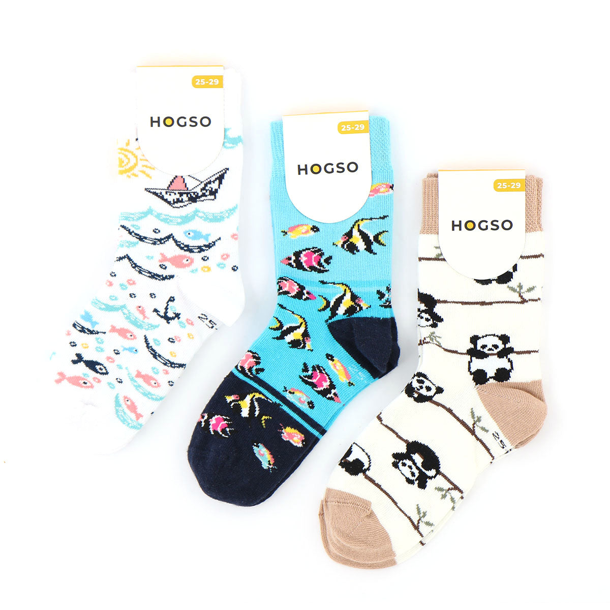 Panda-Balık-Akvaryum Desenli Çorap