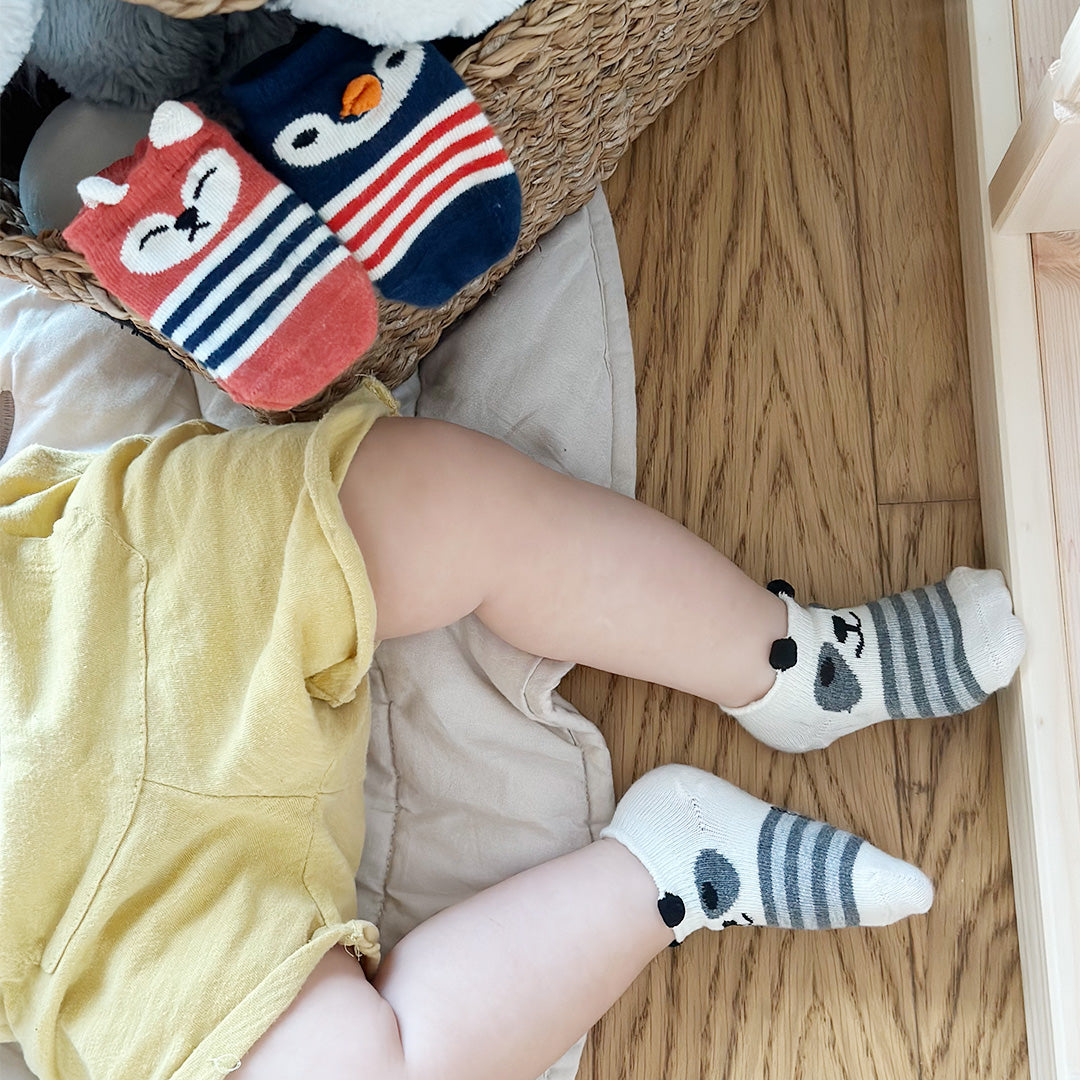 3 Boyutlu Sevimli Dostlar Bebek Çorap