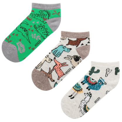 Lama-Dinazor-Köpek Desenli Çorap