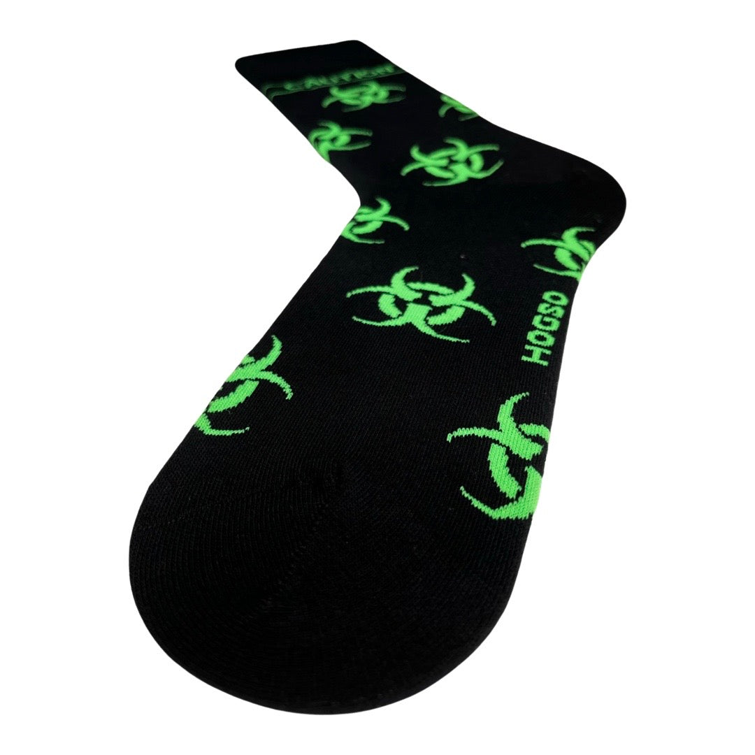 Biohazard Desenli Erkek Çorap