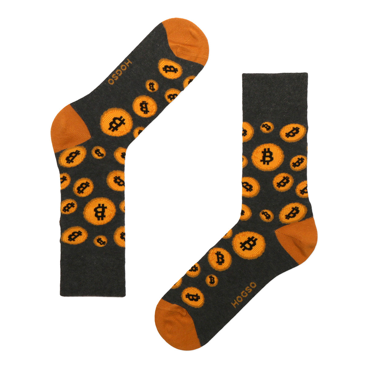 Bitcoin Desenli Antrasit Erkek Çorap