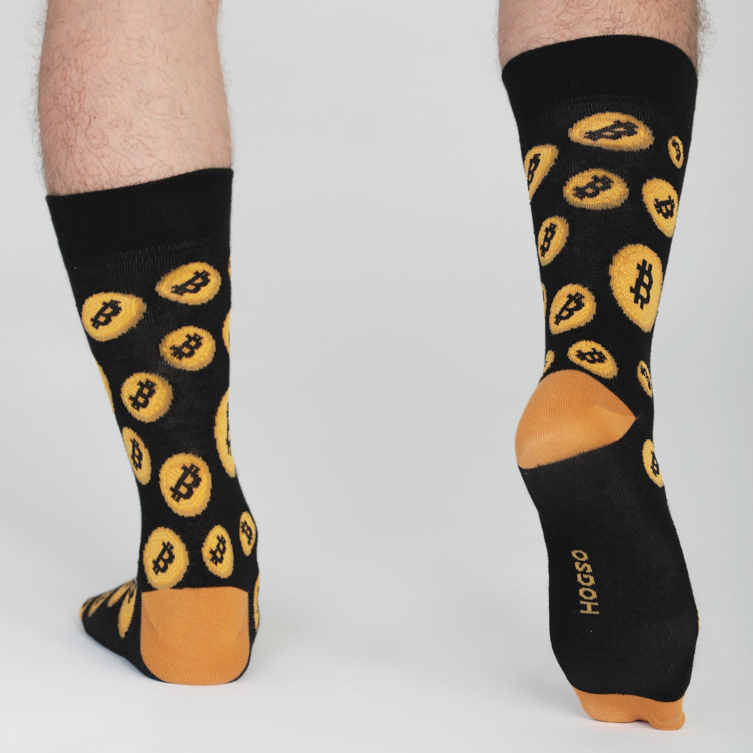 Bitcoin Desenli Siyah Erkek Çorap